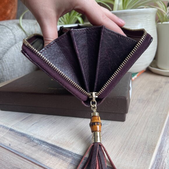 Gucci Diamanté Zip Wallet with Bamboo Zipper Pull - Picture 11 of 14